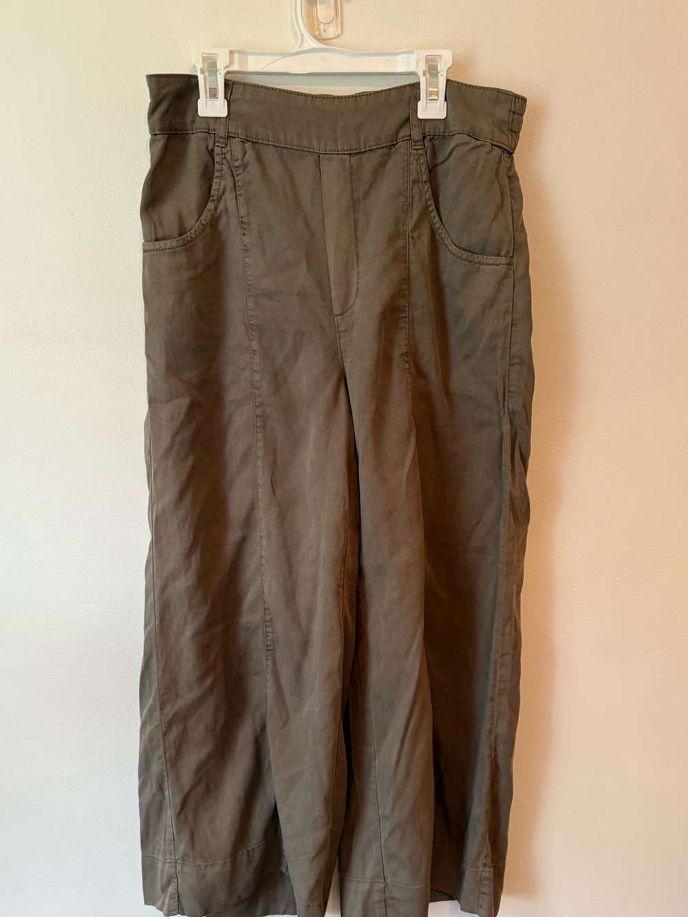 Chambray Wide Leg Pants